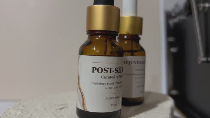 Nurtured Skincare oil bottles
