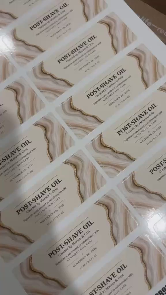 Personalized wedding favor labels