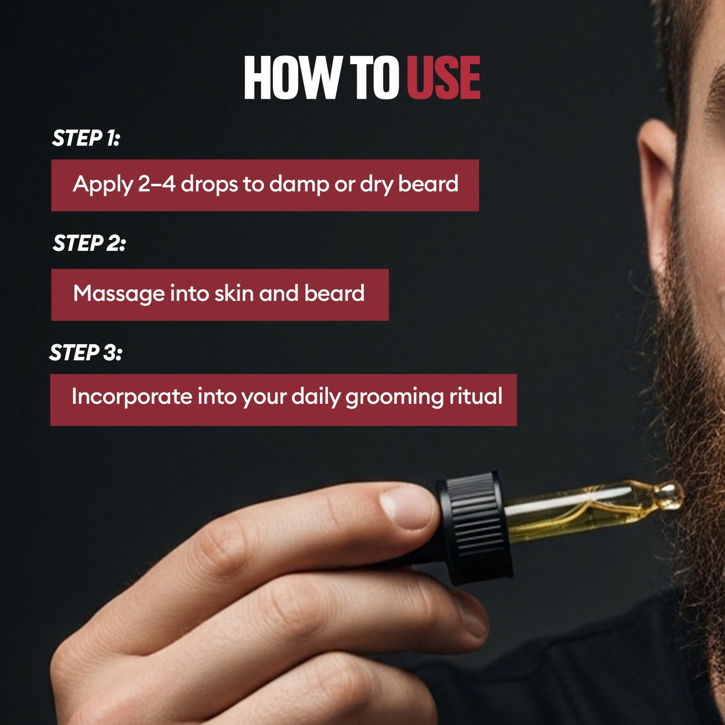 Dark Night Beard Oil, Night wear for a Softer, Full Beard